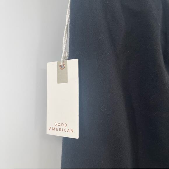 GOOD AMERICAN Lounge Leggings High Rise Black Athleisure NWT Size Large (3) - Picture 7 of 10